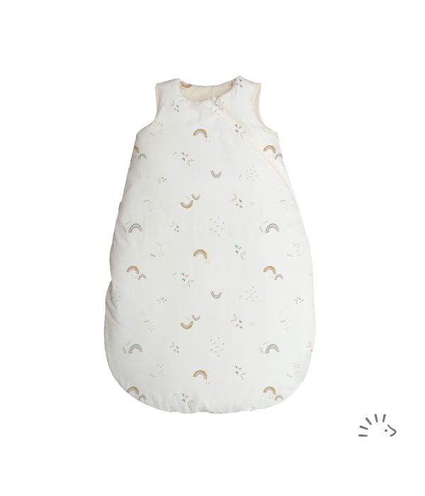 Sacco nanna invernale imbottito in Lavalan® fantasia "Rainbow"